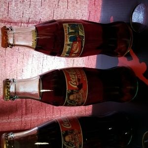 Coca-cola Dale Earnhardt Sr&Jr and 1904-2004 Collectable Bottles